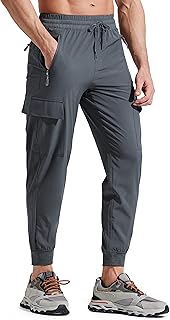 Libin Men's Jogger Lightweight Quick-Drying Hiking Trousers Cargo Trousers Jogging Bottoms Training Trousers Sports Trouse...