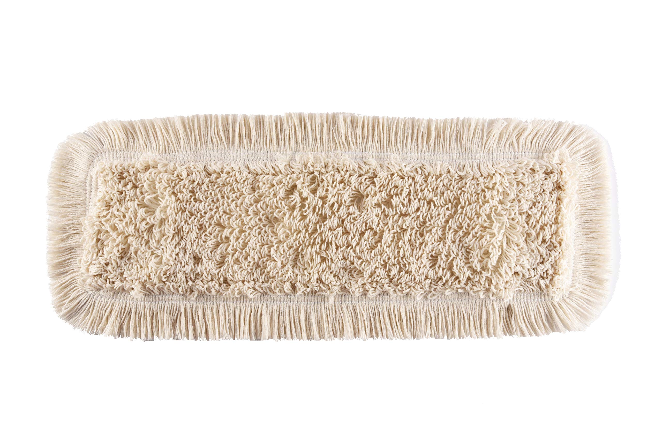 Baumwoll Wischmop 50 cm Taschen aus Polyester Ersatz für Mop Klapphalter Wischmoppbezug für Versiegelung Reinigung von Bodenbeläge wie Laminat, Dielen Fliesen Feudel, Bodenwischer Ersatzbezug (10)