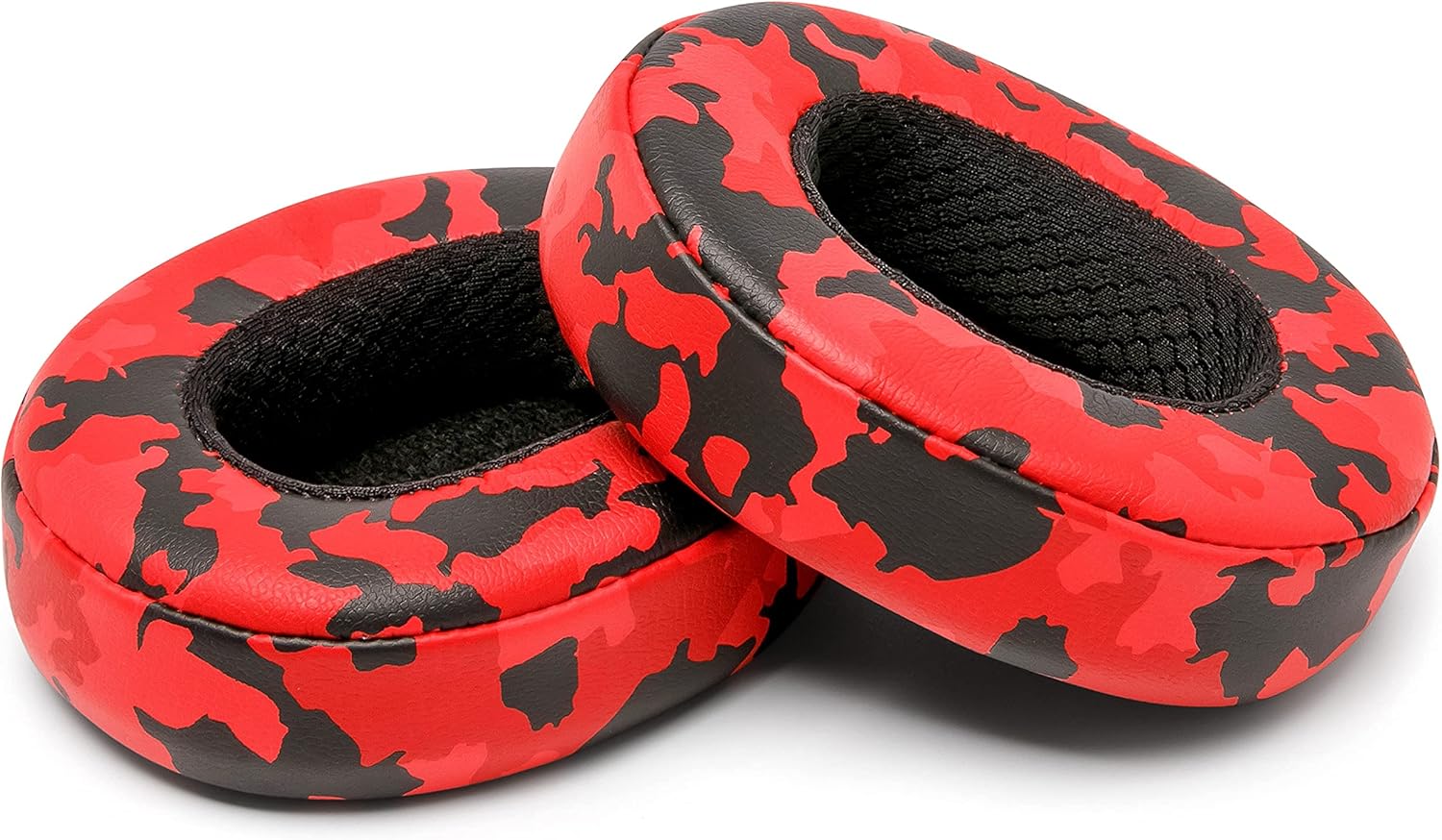 WC PadZ Crusher Evo - Upgraded Earpads for Skullcandy Crusher Evo, Crusher Wireless, Hesh ANC & More, Made by Wicked Cushions | Enhanced Comfort & Sound Isolation | Red Camo