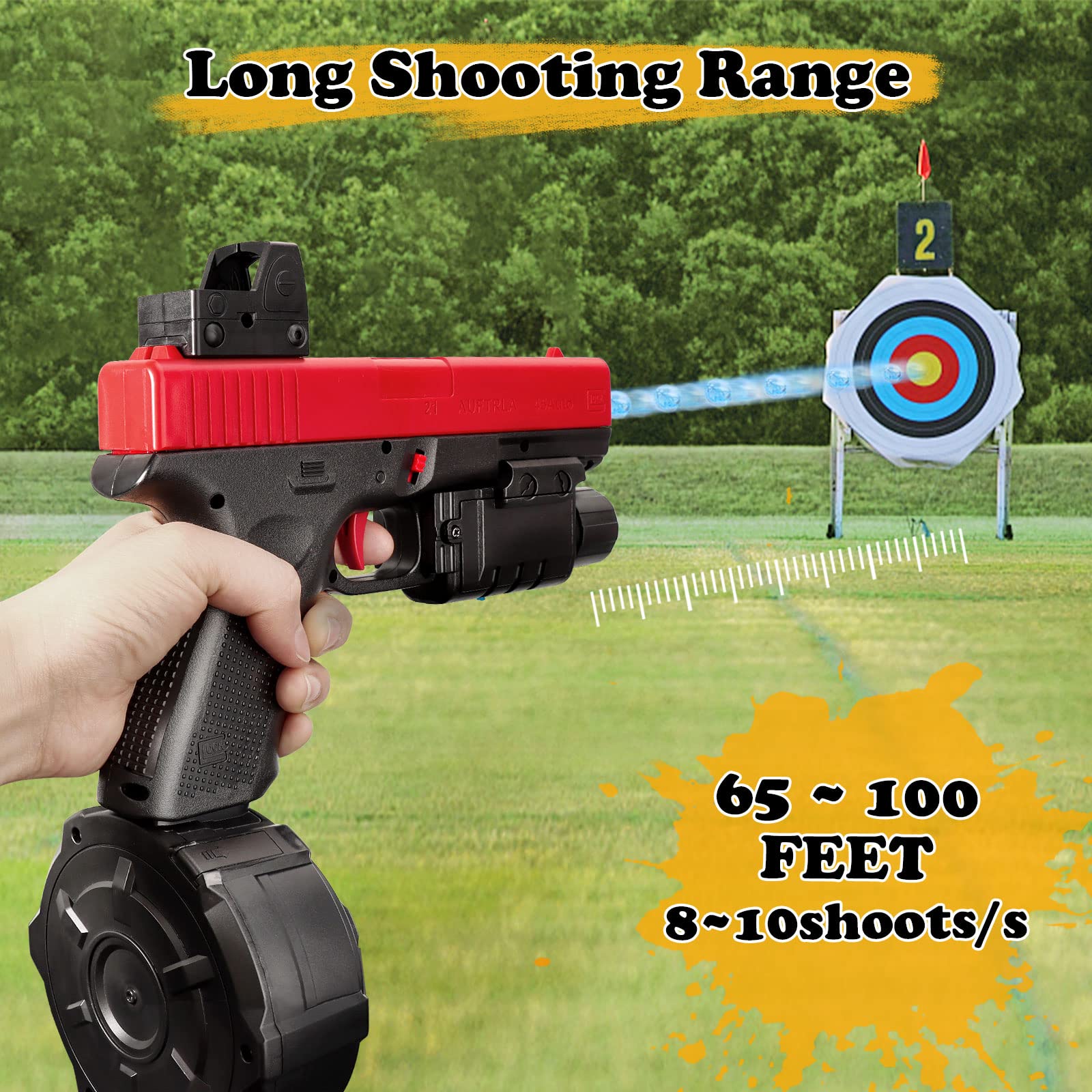 Buy Electric JMX2 Gel Ball Blaster, Splatter Ball Gun Automatic with