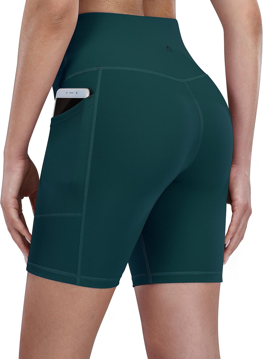 Fengbay 2 Pack 8" /5" Biker Shorts for Women with Pockets, High Waist Workout Shorts for Women Compression Yoga Shorts