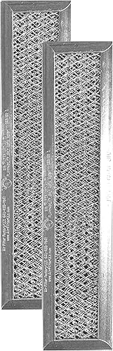 Air Filter Factory Repuesto para horno de microondas JX81L GE de 2.4 x 10.28 x 0.38 pulgadas, filtro de ventilación de carbón de carbón, paquete de