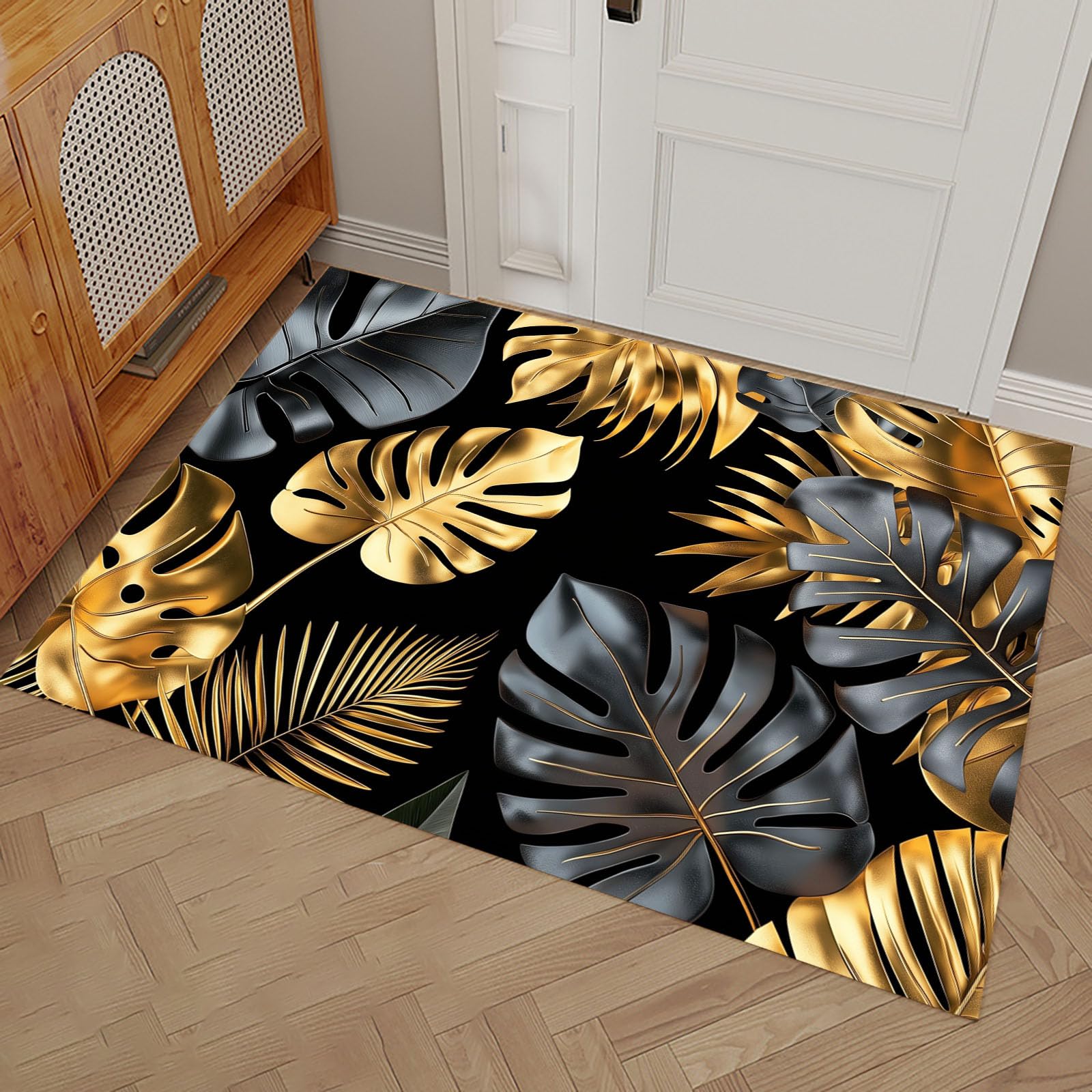 Paillasson pour porte de cuisine et chambre au design exotique
