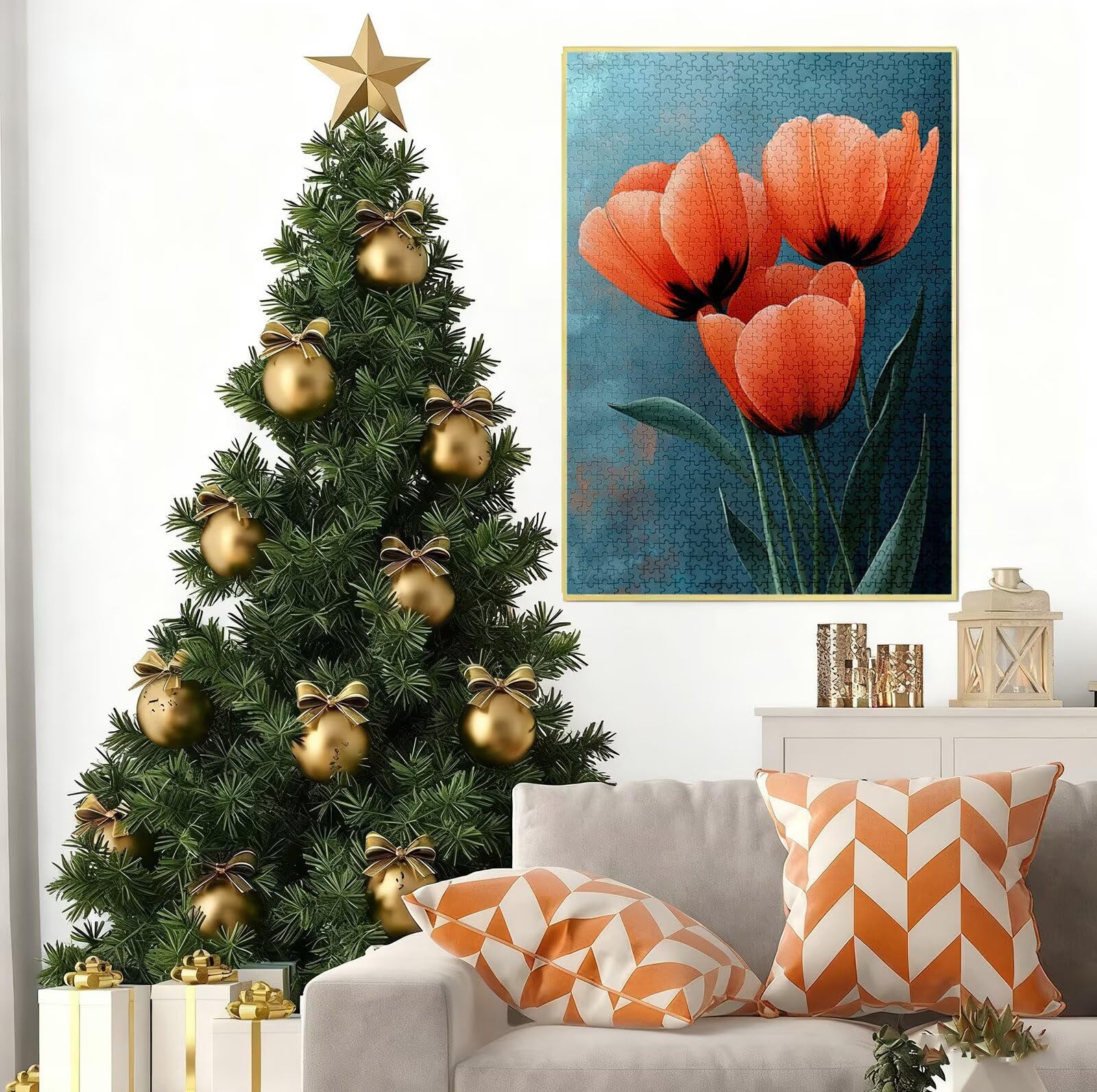 Puzzle 4000 Pezzi per Adulti Ragazzi, 3 4 5 Anni Puzzle Tulipano 6 7 8 Anni Giochi Educativi Sostenibili Con Motivi Per Adulti Da Gioco in Legno Di Alta Qualità Jigsaw Fiore per Gioco Familiare B-2275