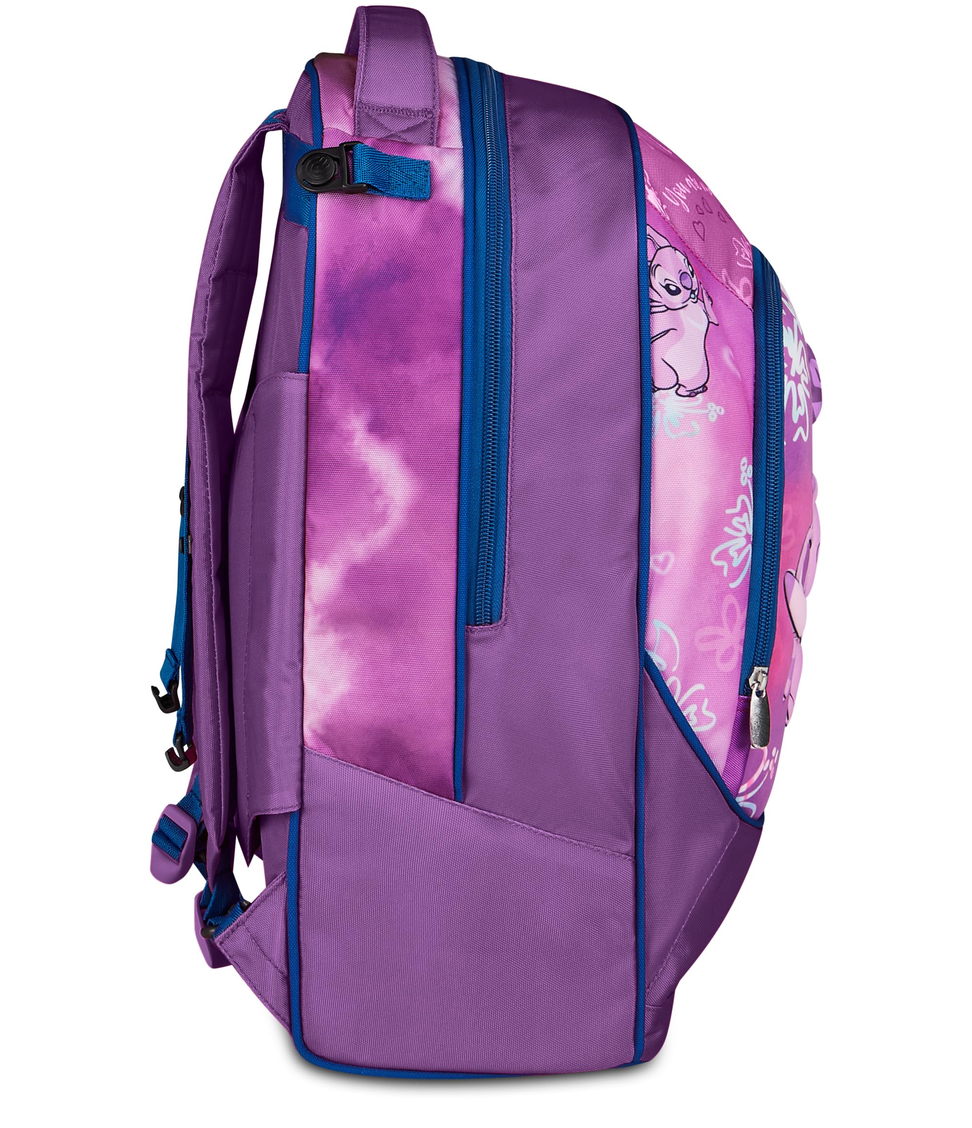 Seven Stitch Trolley Jack, Triplo Uso, Zaino Sganciabile, Doppio Scomparto, Spallacci a Scomparsa, Elastico Porta Borraccia, Scuola e Tempo Libero, bambine e ragazze, viola