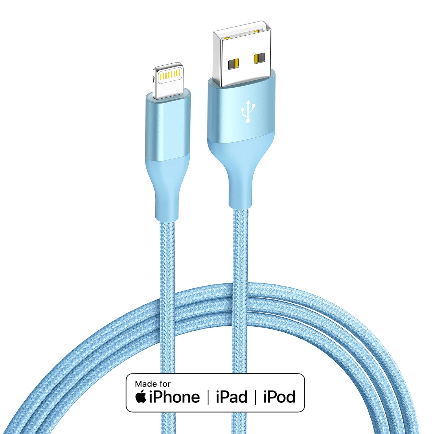 ❤ Crаzу Dеаlѕ Colorful Lightning Cable HaoKanDe 4Pack(10/6/6/3ft) iPhone Charger Apple MFi Certified Nylon Braided USB Charging Cord for iPhone 11Pro MAX Xs XR X 8 7 6S 6 Plus SE 5S 5C (Bule)