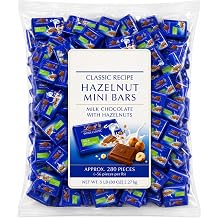 Hazelnut Milk Chocolate Squares - 5 lb Approx. 175 pieces