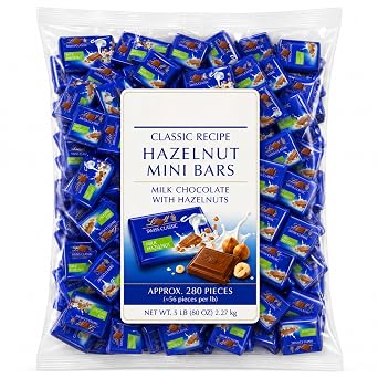 Hazelnut Milk Chocolate Squares - 5 lb (Approx. 175 pieces)