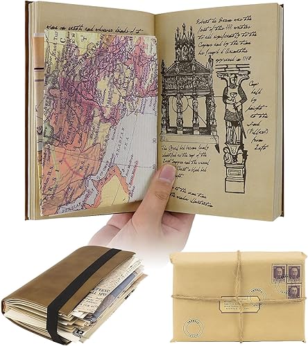 Litdevil Diario del Grial Indiana Jones Diario, diario del Grial de Indiana Jones, diario de cuero de Indiana Jones del Santo Grial, accesorios de