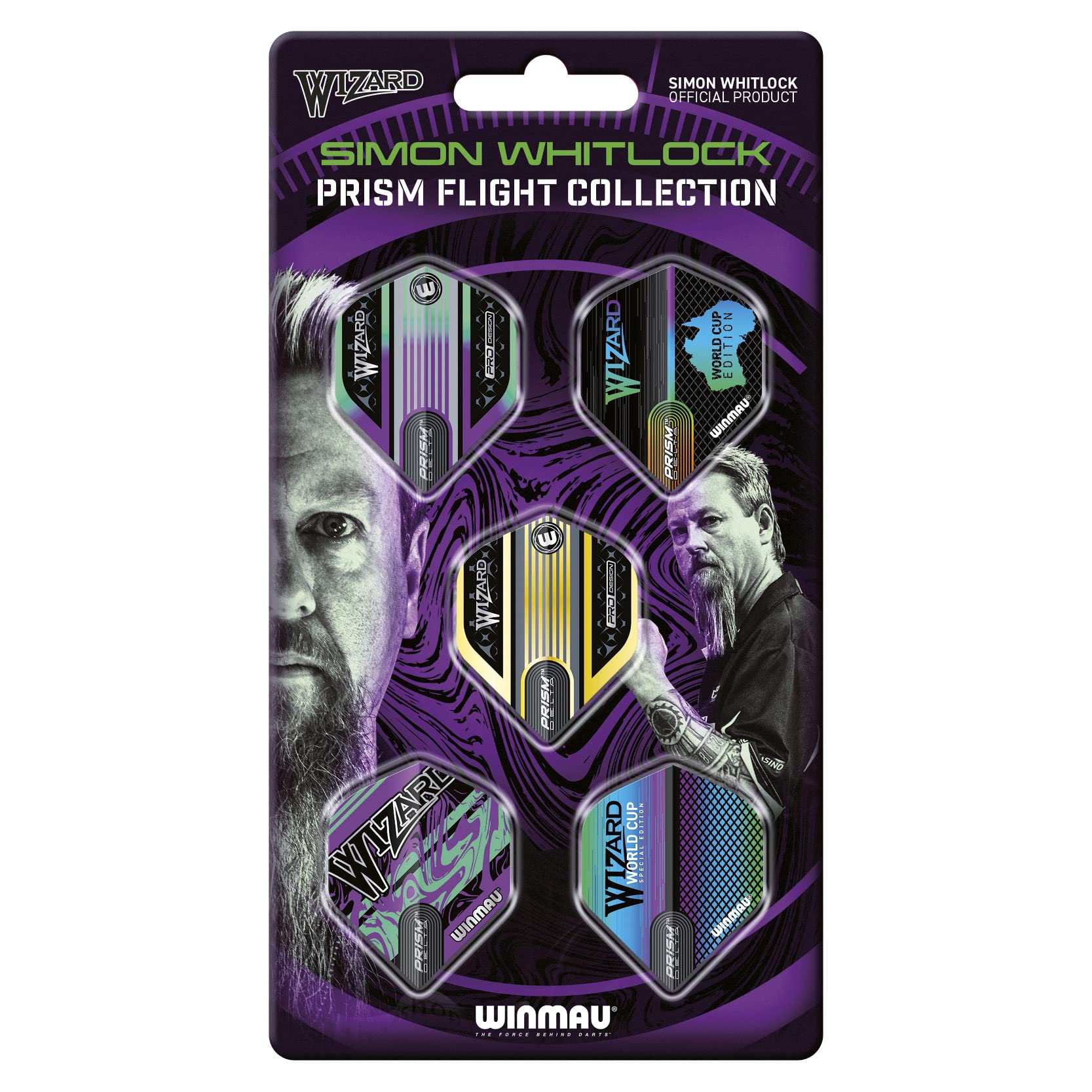 Winmau Simon Whitlock The Wizard Prism Dart Flight Collection