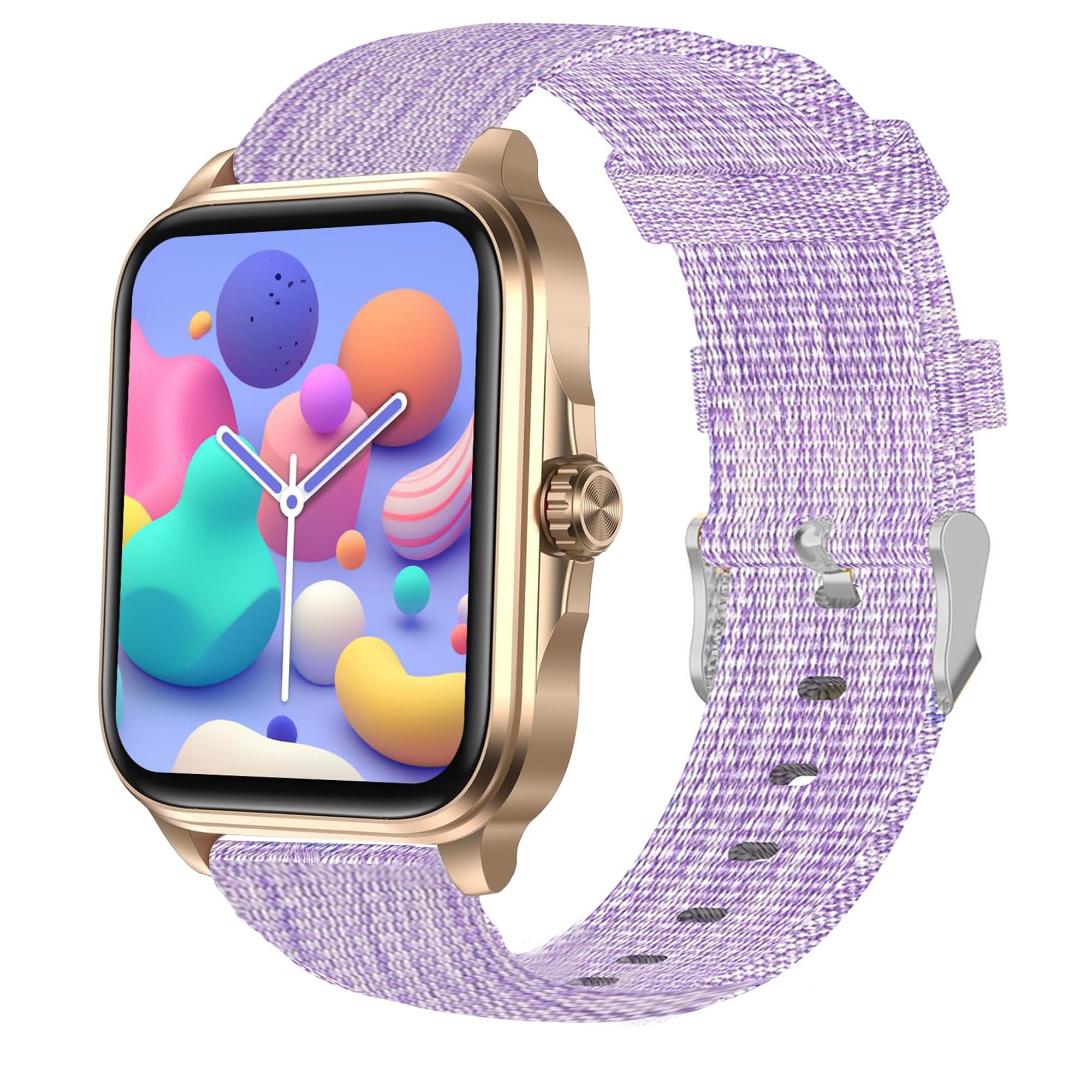 22mm Breathable Nylon Woven Fabric Replacement Strap Compatible with EGQINR T90/Mingtawn L50 PRO/SKG V9C/Aim W11/Amazfit Balance/Nemheng N39H/LIGE BW1329/LIGE ST15 Smartwatch