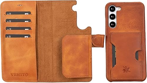 Miniatura 54 de Venito Funda tipo cartera para iPhone 15 con tarjetero y bloqueo RFID, funda de cuero para teléfono, funda desmontable de 6.1 pulgadas, Florencia
