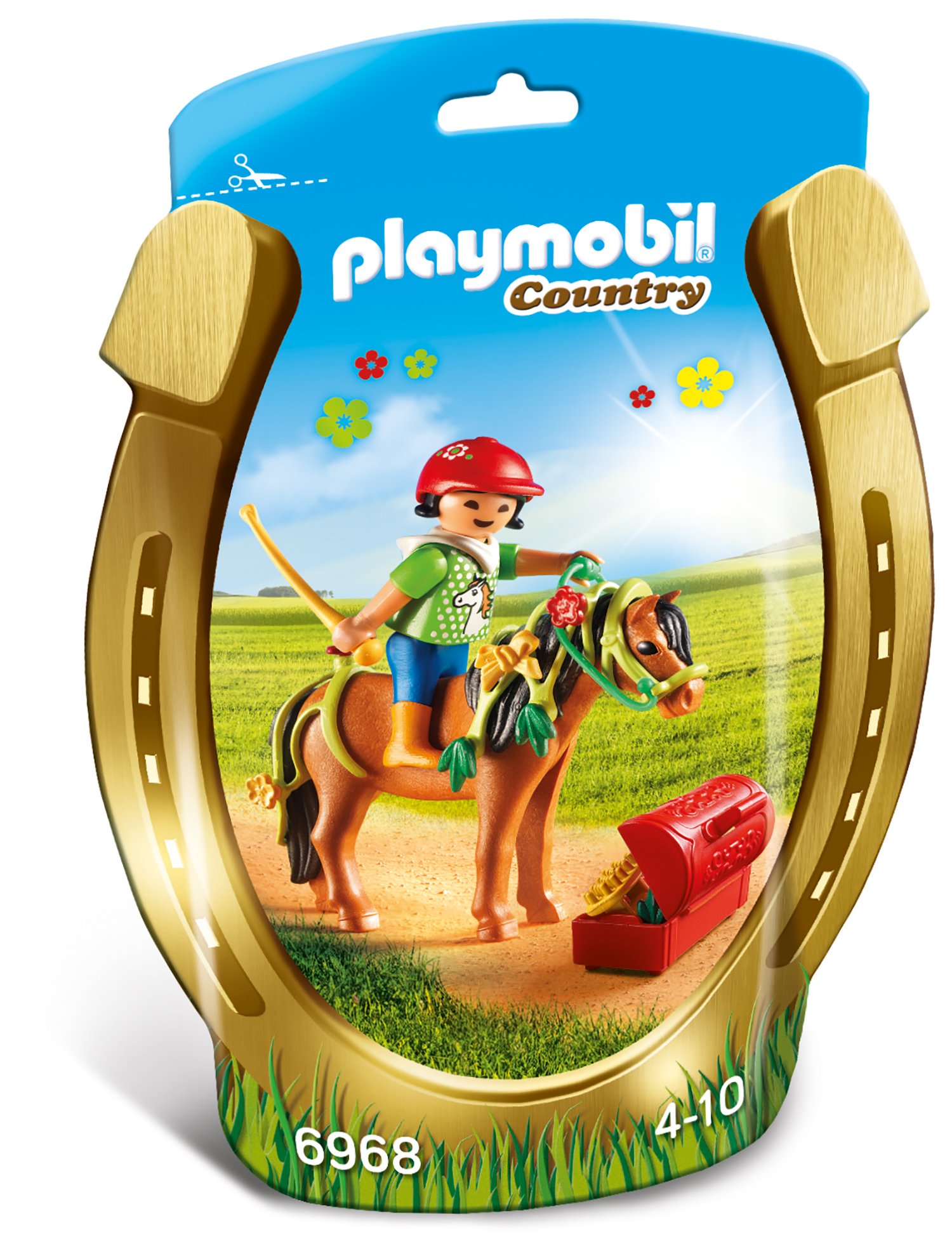 PLAYMOBIL Country 6969 Schmück-Pony „Herzchen“ – Zubehör-Set Mit Schmuckstücken, Ab 4 Jahren