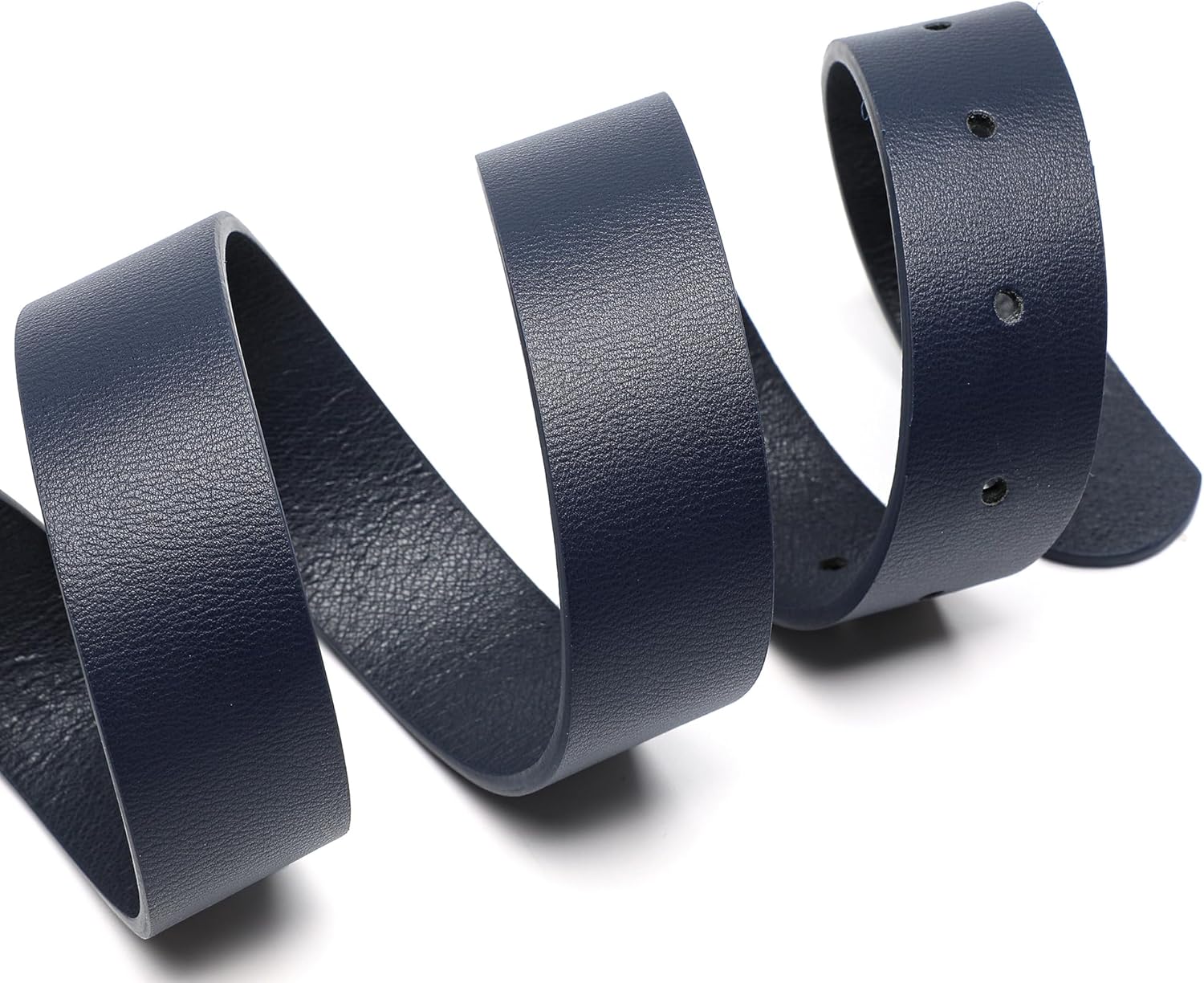 Womens Leather Waist Belts for Jeans Pants with Gold Buckle - Image 4