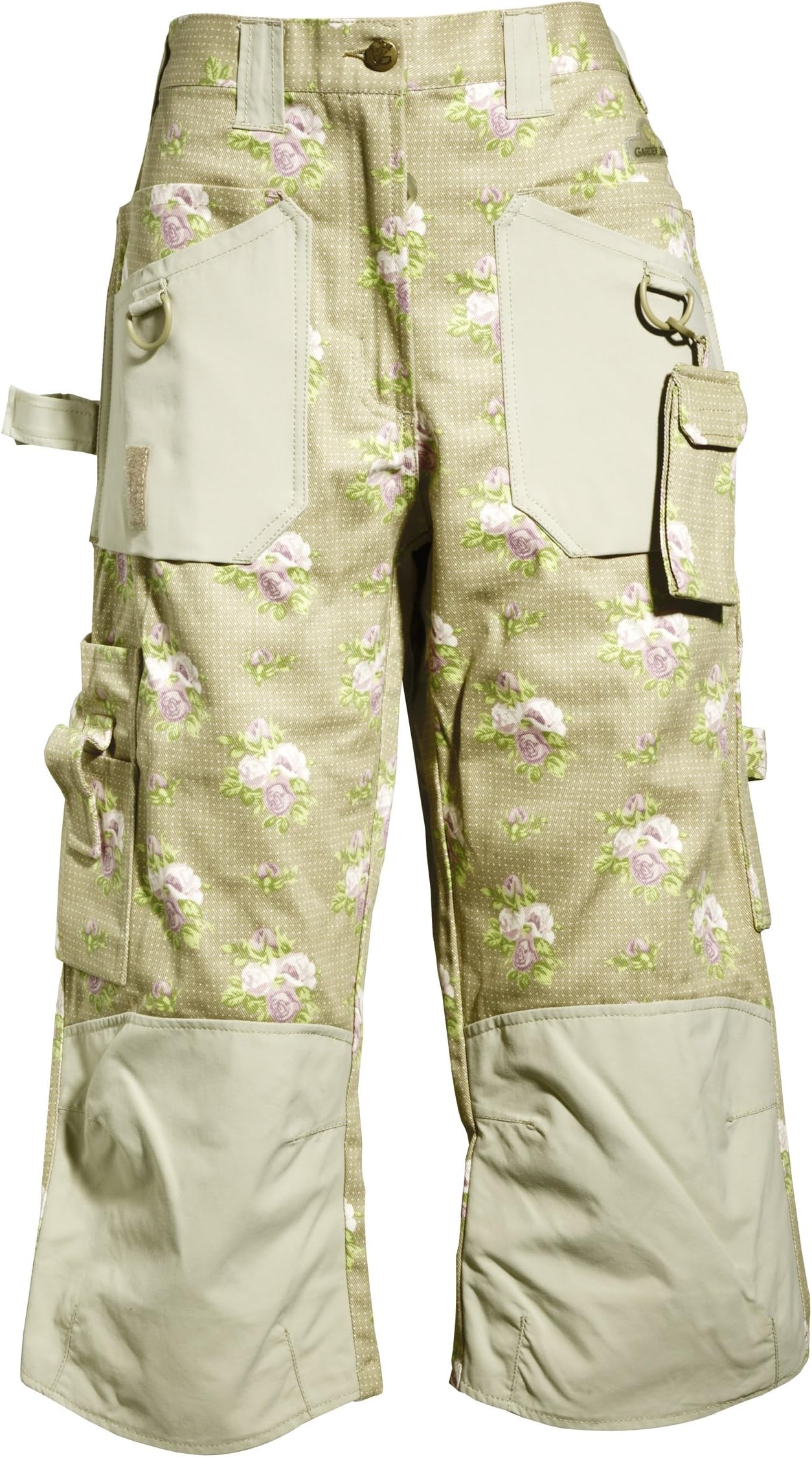 GardenGirl GGMK0532 3/4 Roses Pattern Trousers -6 UK (32 EU)