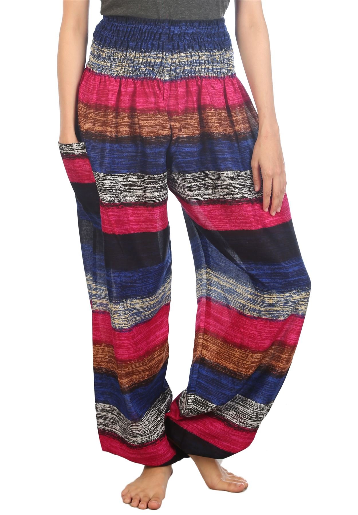Lofbaz Harem Pants for Women Yoga Boho Hippie Clothing Womens Palazzo Bohemian Pajama Trousers Beach Indian Gypsy Genie Clothes — view 46