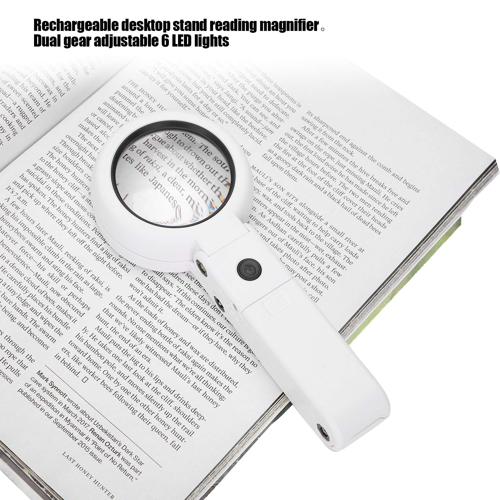 Battery Operated Hand Held Lighted Magnifier Mighty Bright 5