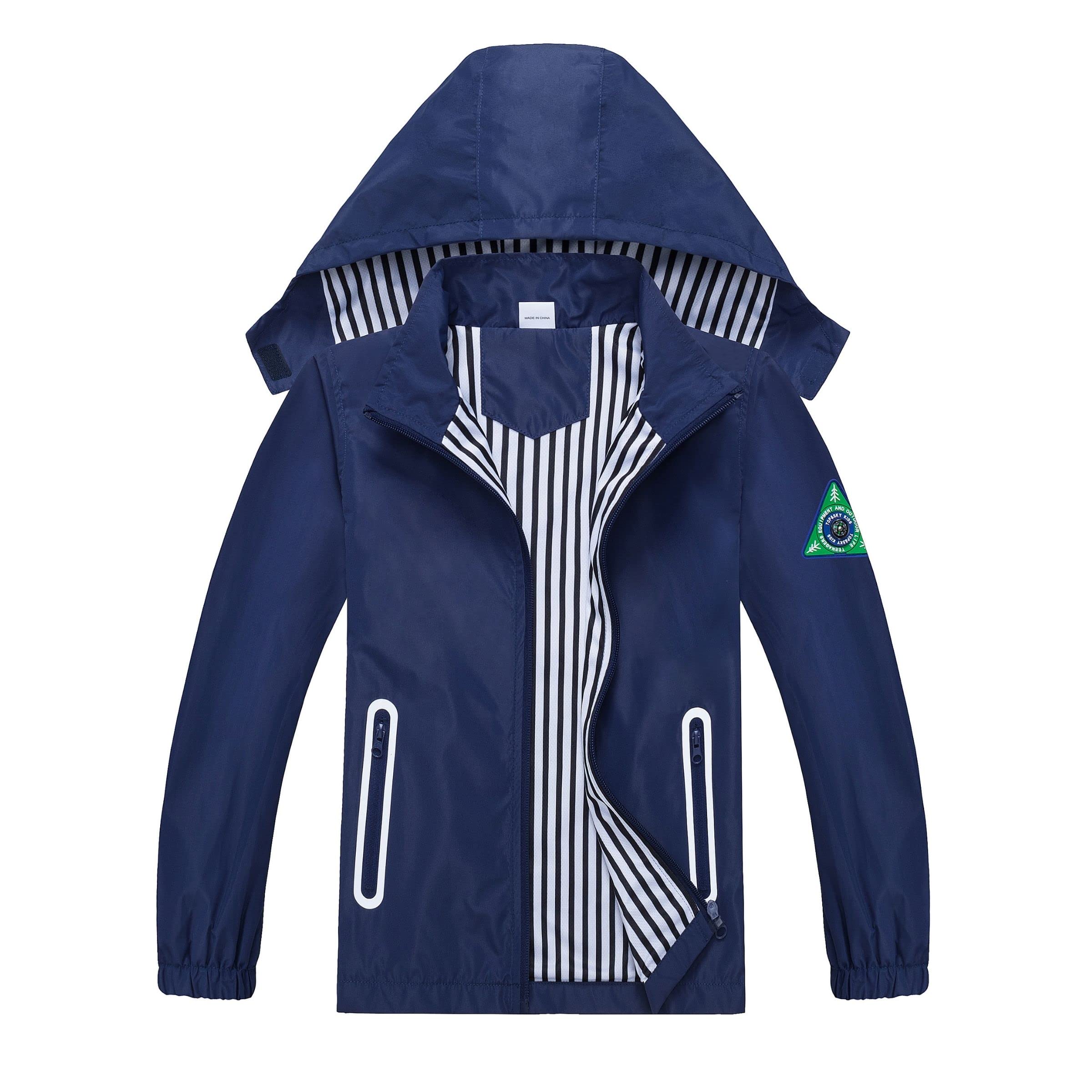 Chaqueta impermeable con capucha para niños y niñas, chubasqueros para exteriores, cortavientos, chaqueta de lluvia de dinosaurio