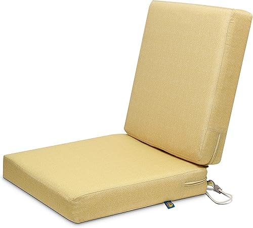 Miniatura 8 de Duck Covers Weekend - Cojines para sillas de comedor al aire libre, resistentes al agua, 44 x 20 x 3 pulgadas, madera de cedro, cojines de asiento