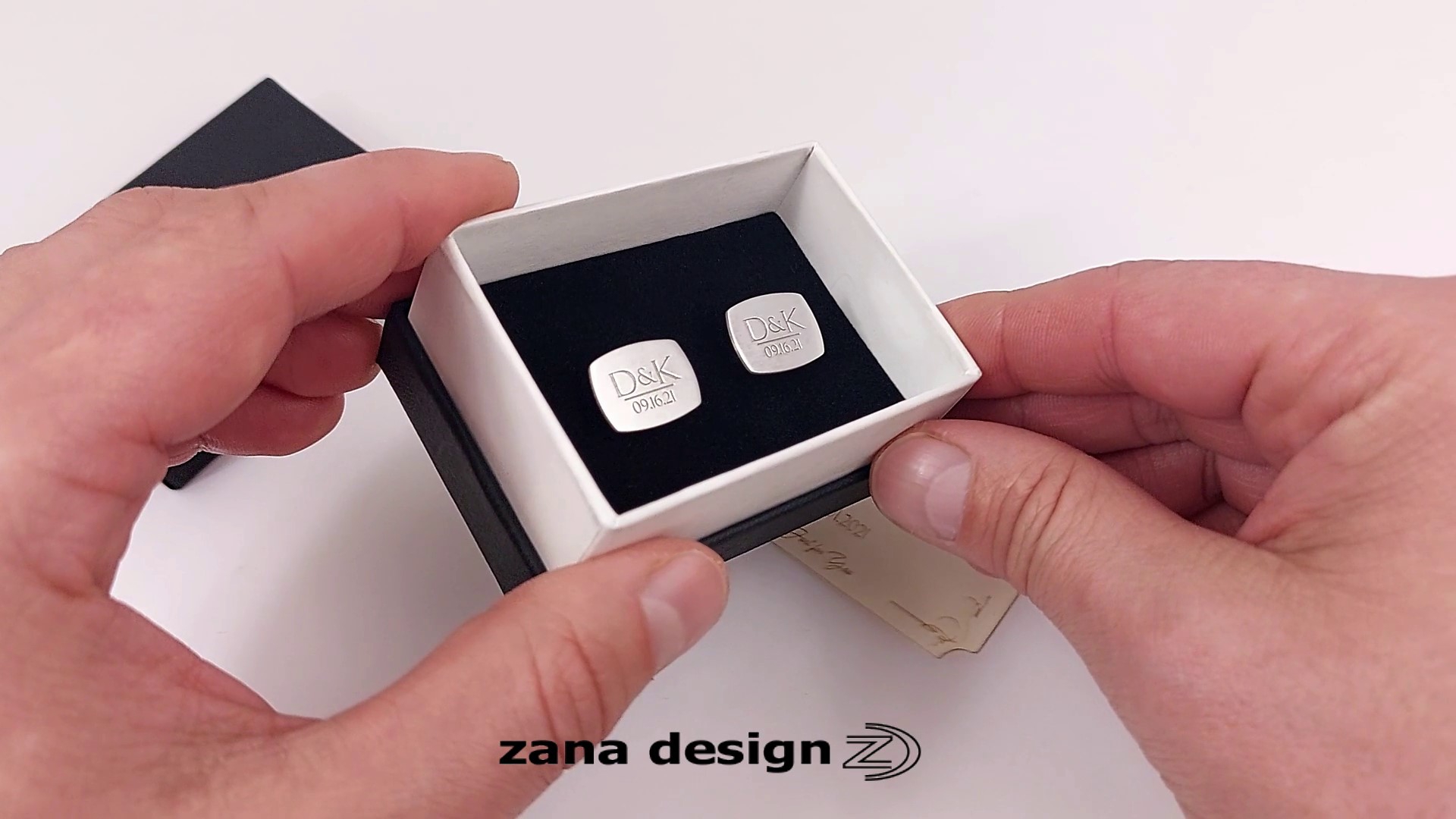 Mancuernillas de ancla de plata 925 personalizadas miniatura 7