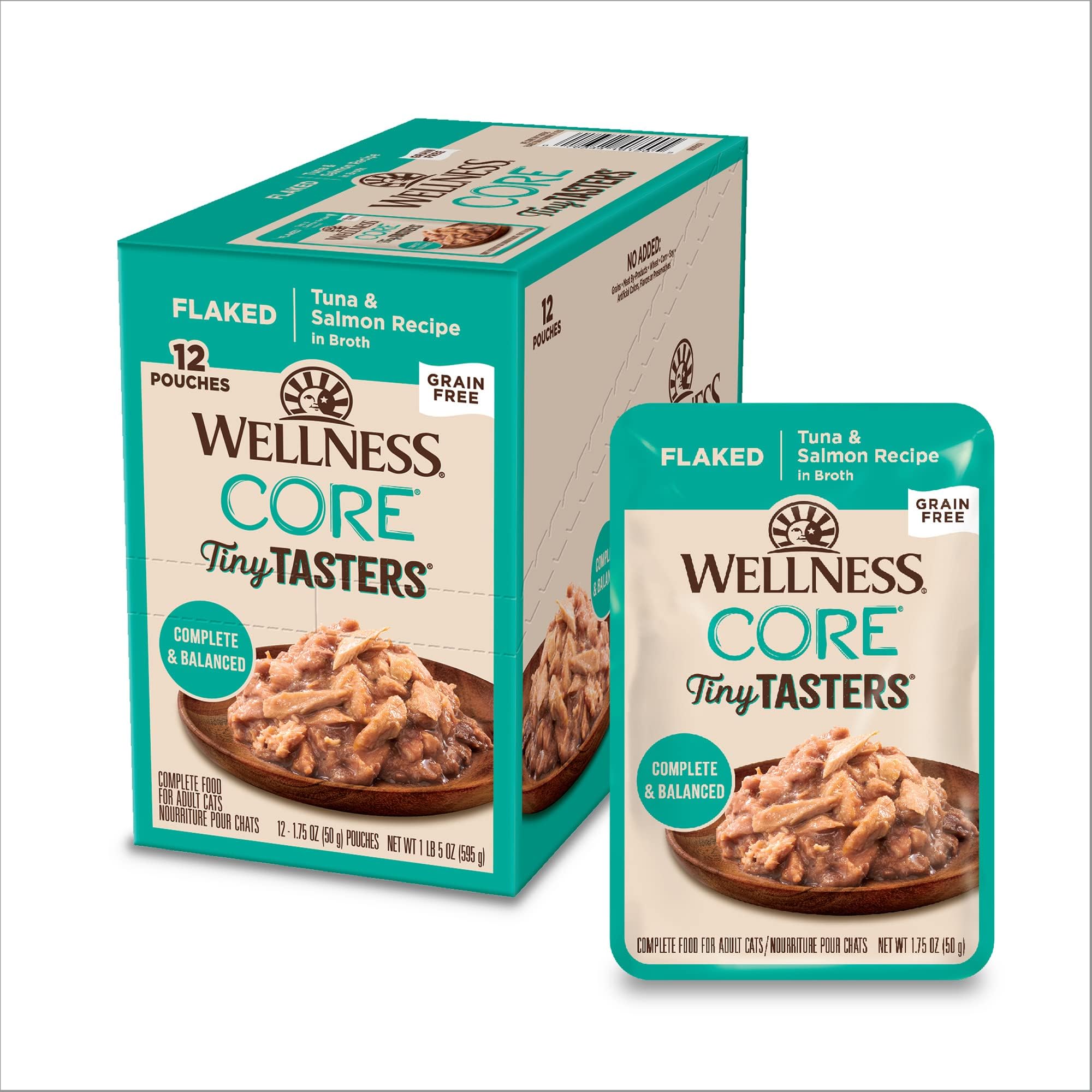 Wellness Healthy Indulgence Wet Cat Food Pouch Variety Pack, 10 Flavors, 3Ounces