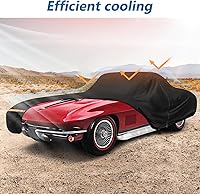Vista 4 de Fundas impermeables para automóvil Corvette C1 C2 1953-1967, fundas resistentes para automóviles al aire libre, cubierta completa, protección contra