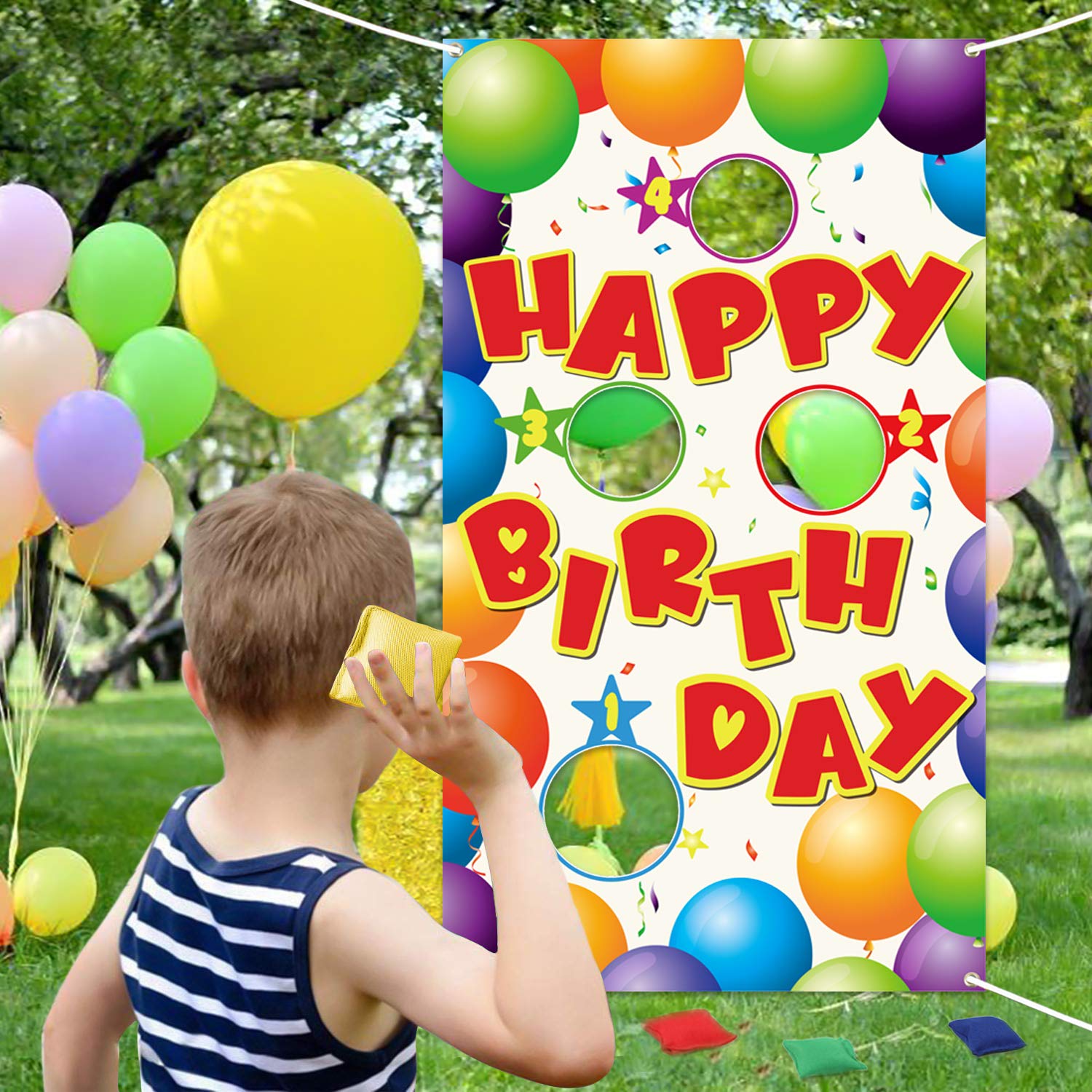 Watinc Happy Birthday Toss Game With 4 Bean Bags Fun | Desertcart BAHRAIN