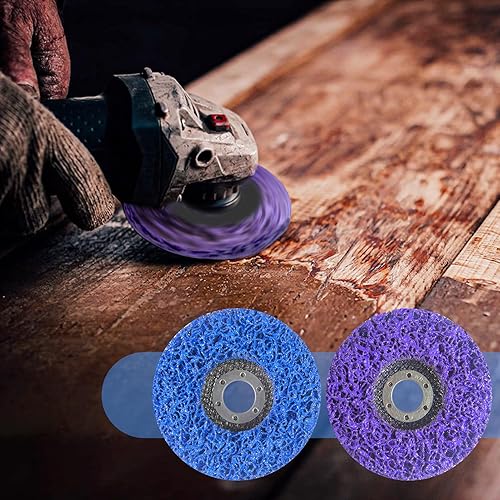 Miniatura 6 de 6 discos de tira de 4 x 58 pulgadas, rueda de pelado adecuada para limpiar amoladora angular para eliminar pintura, óxido y oxidación de soldadura