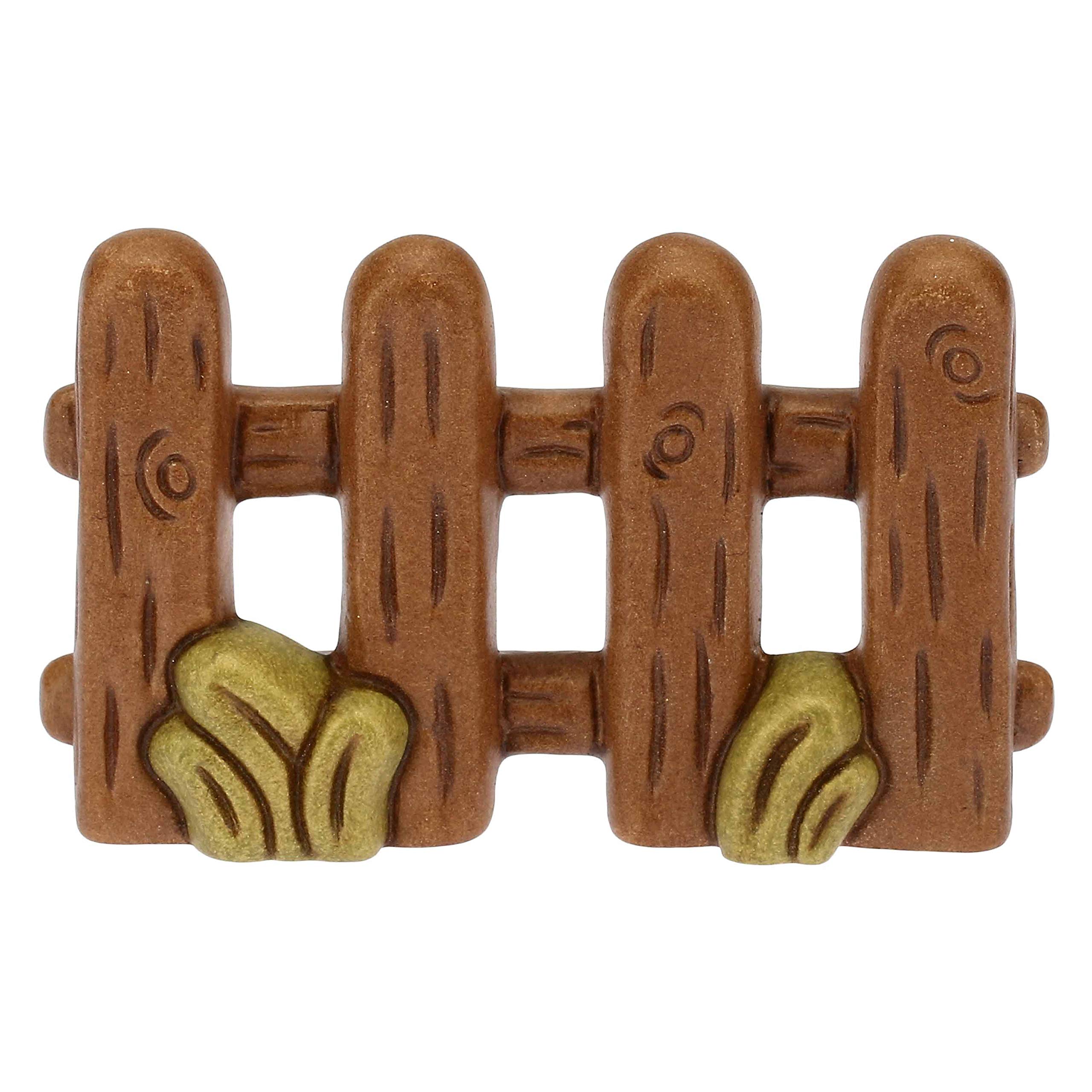 THUN - Set 2 Pezzi Steccato - Presepe Classico - Ceramica - 8x1,5x5 cm h cad.