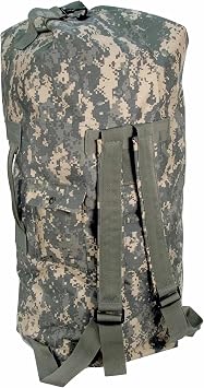 GI US Army Genuine Military Issue Duffle Bag Cordura Nylon 2 Carrying Straps Backpack Sea Bag Bug out Bag Olive Drab ACU Camoflouge