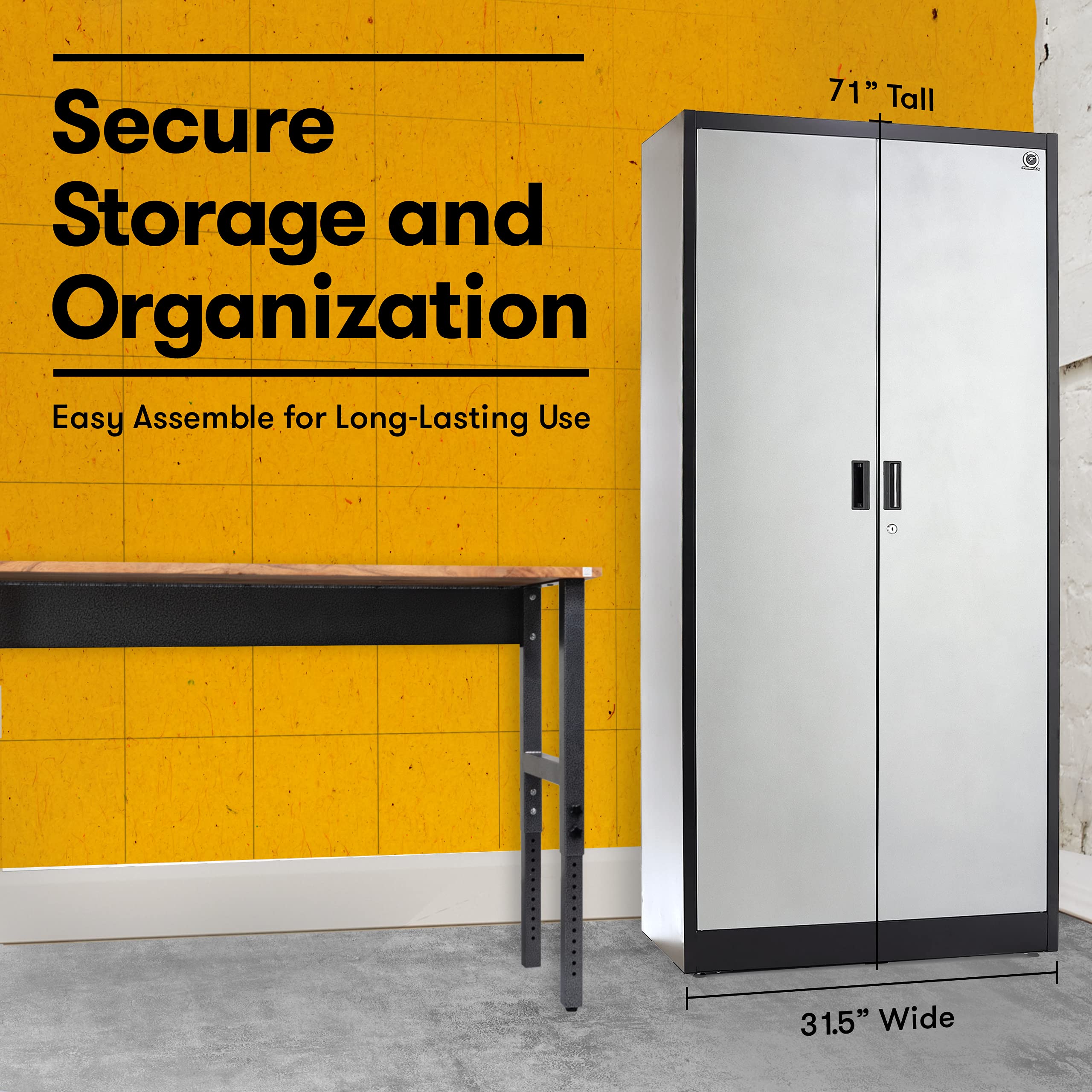 Buy Fedmax Metal Garage Storage 71inch Tall Large Steel