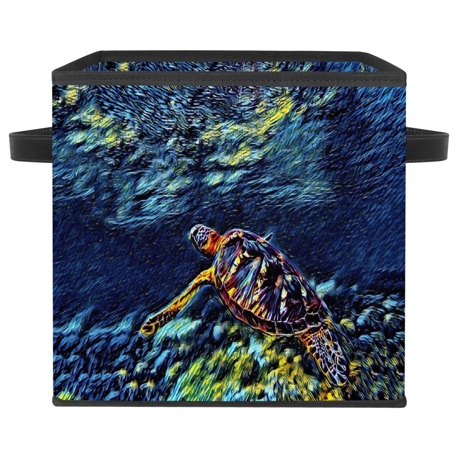 Panier cube de rangement tortue pour organiser les jouets dans la chambre