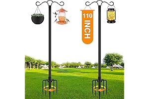 Sturdy Outdoor Shepherds Hook, Your Perch for Bird Feeders