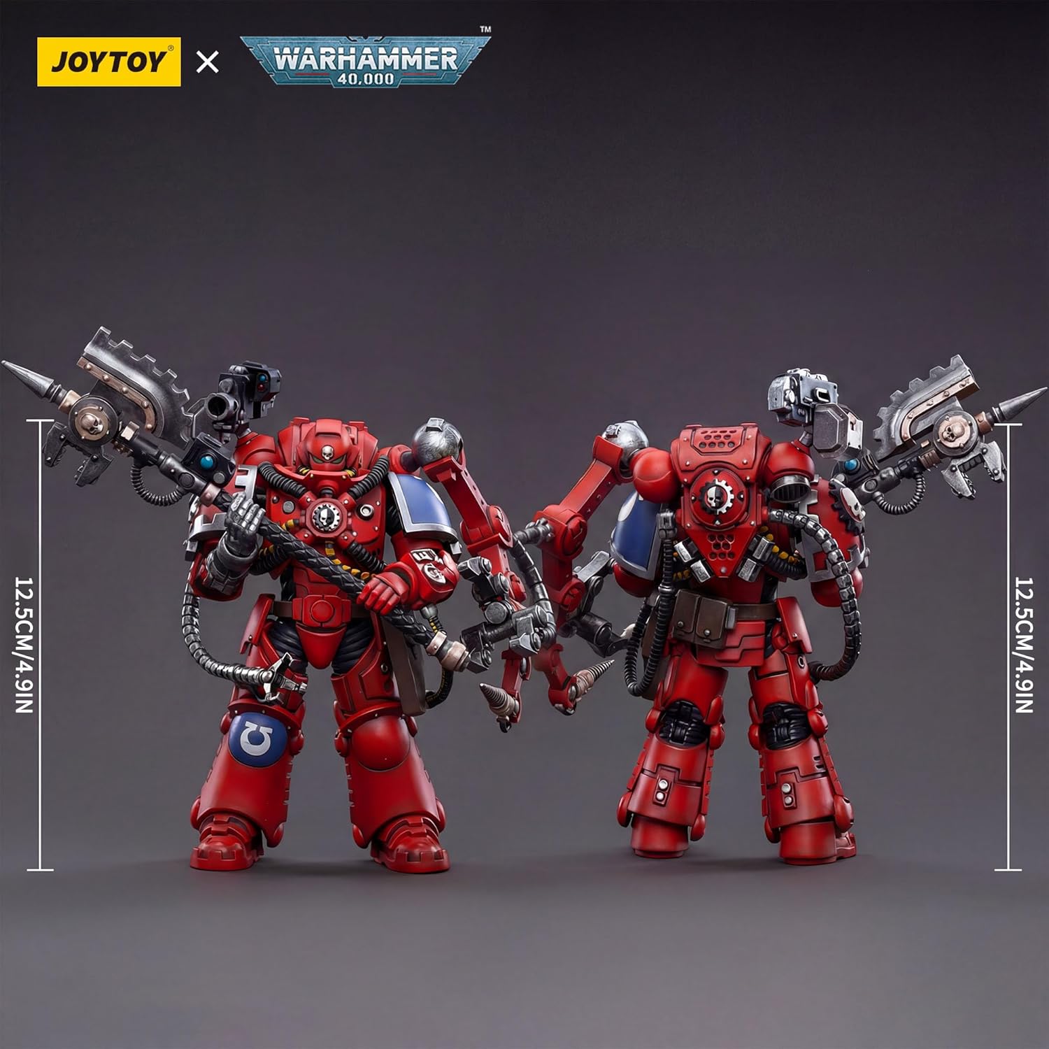 JOYTOY Warhammer 40k 1/18 Scale Action Figure Ultramarines Primaris Techmarine,20+ Articulated Joints, Brilliant Paintwork,Movability,Durability, Various Accessories, for Collection & Display