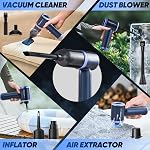SakerPlus Car Vacuum Cleaner- 3 in 1 Cordless Handheld Vacuum Cleaner, 13000Pa High Power Car Vaccum Cleaner with Brushless Motor,Adjustable Car Vaccum Portable Cordless for Cars,Desktop