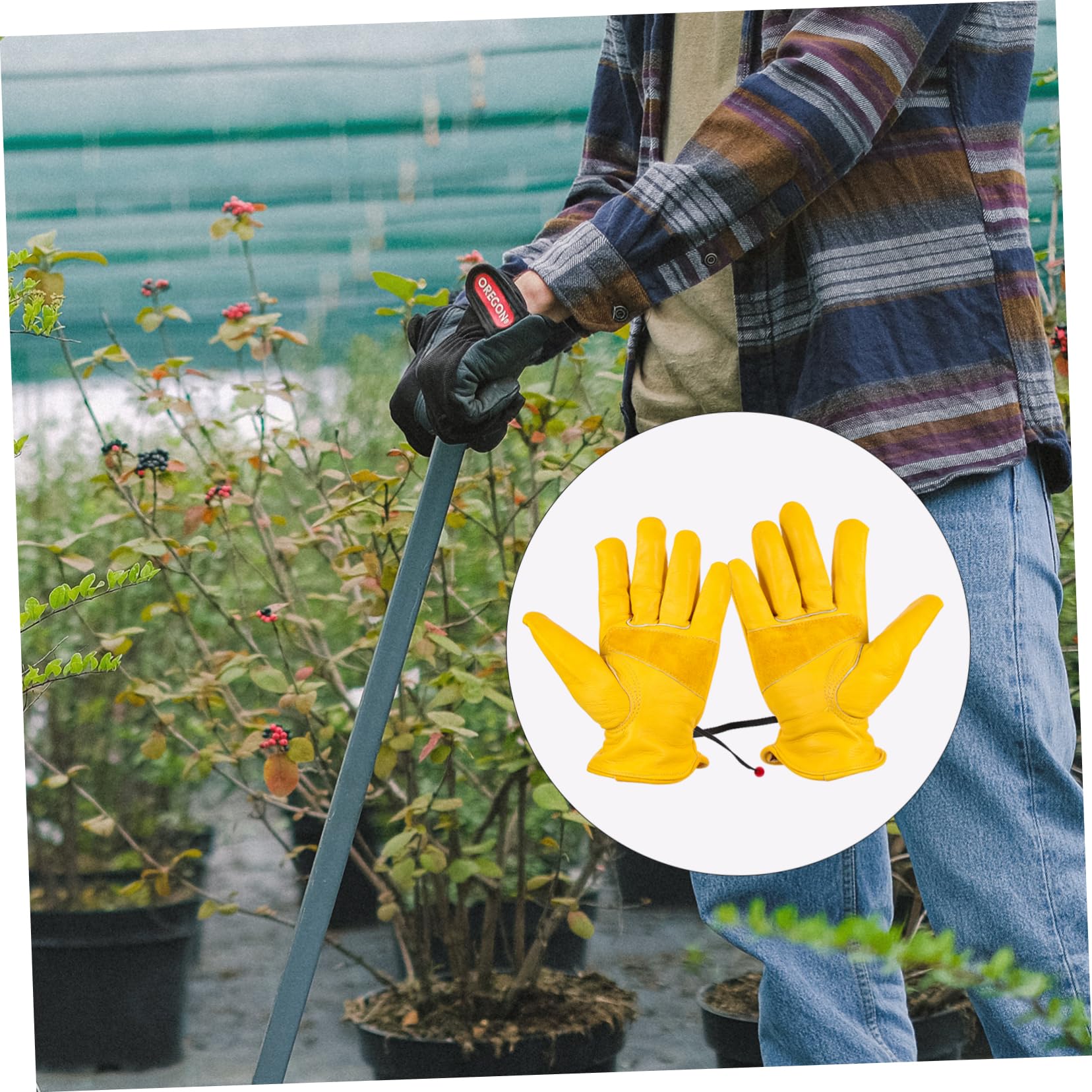 2pares Guantes De Jardinería De De Para Protección Resistente y Para Actividades De Jardinería Plantación y