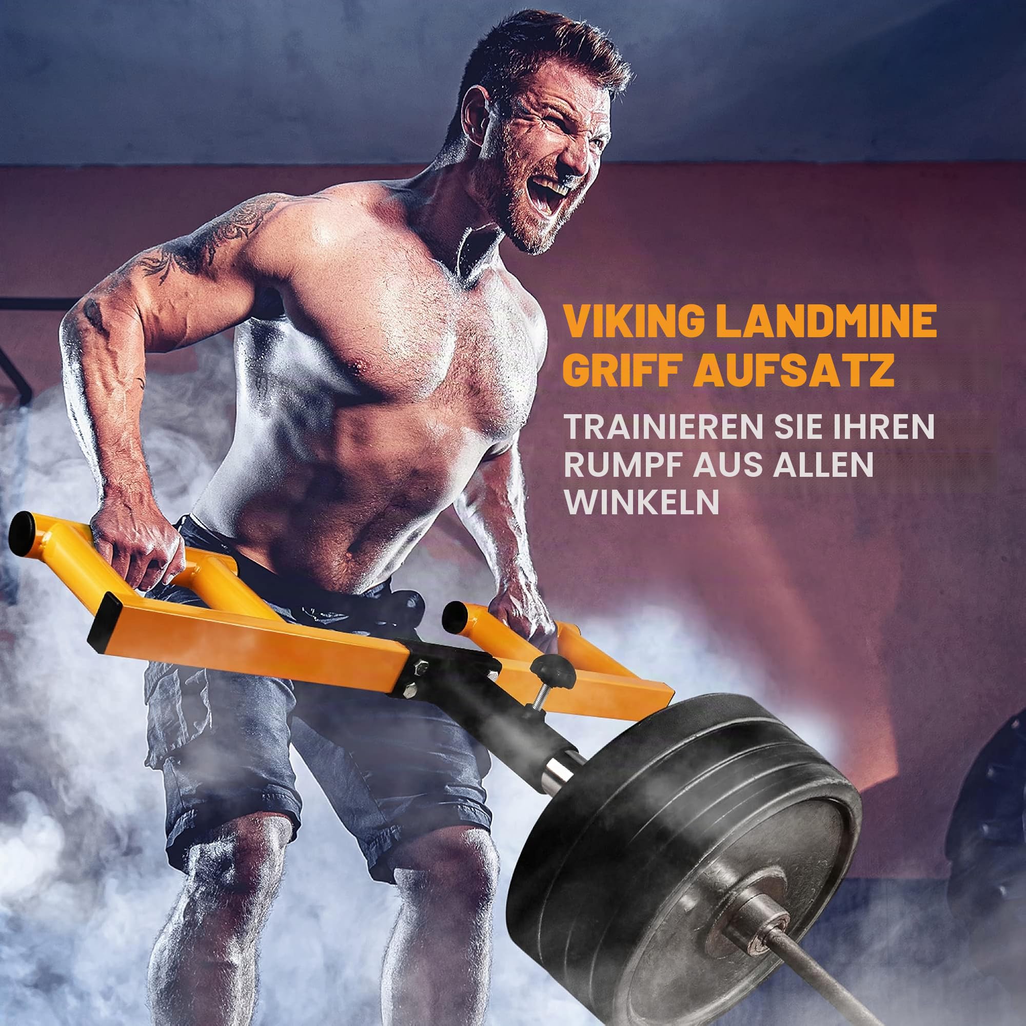 Yes4All Viking Press Landmine Griffbefestigung für 5.1 cm olympische Langhantel - 3 Handgriffpositionen - Unterstützung Home Gym für Kreuzheben, Kniebeugentraining, Erhöhte Vielseitigkeit