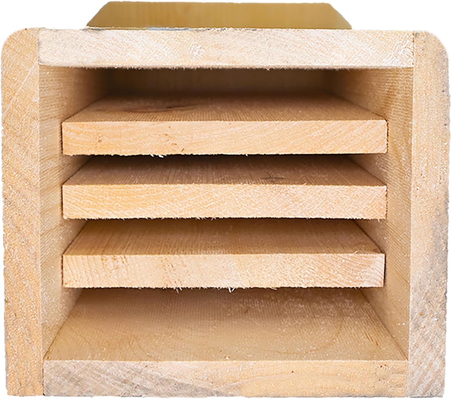 Bat Condominium for 50 Bats – Four-Chamber Vertical Bat House Made of Durable Eastern White Pine – Ideal for Nursing Colonies – Easy Mount with Hanger Bracket – 19" x 9.5" x 7.5" – Made in USA