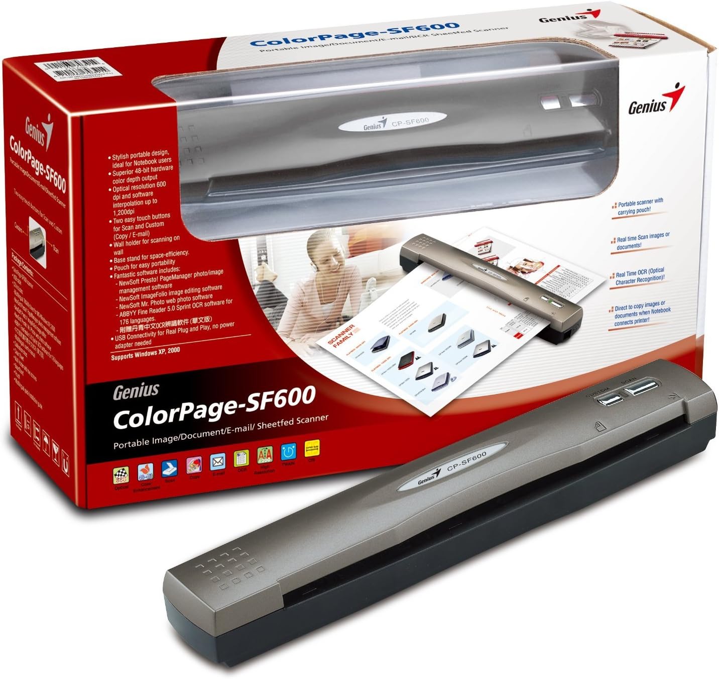Genius CP-SF600 V2 Portable Document Scanner (CP-SF600 V2)