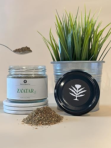 Miniatura 2 de Beirut Spice Co. Auténtica mezcla de especias Za'atar con hisopo, 0 aditivos o aceites, grado premium, 3.5 onzas