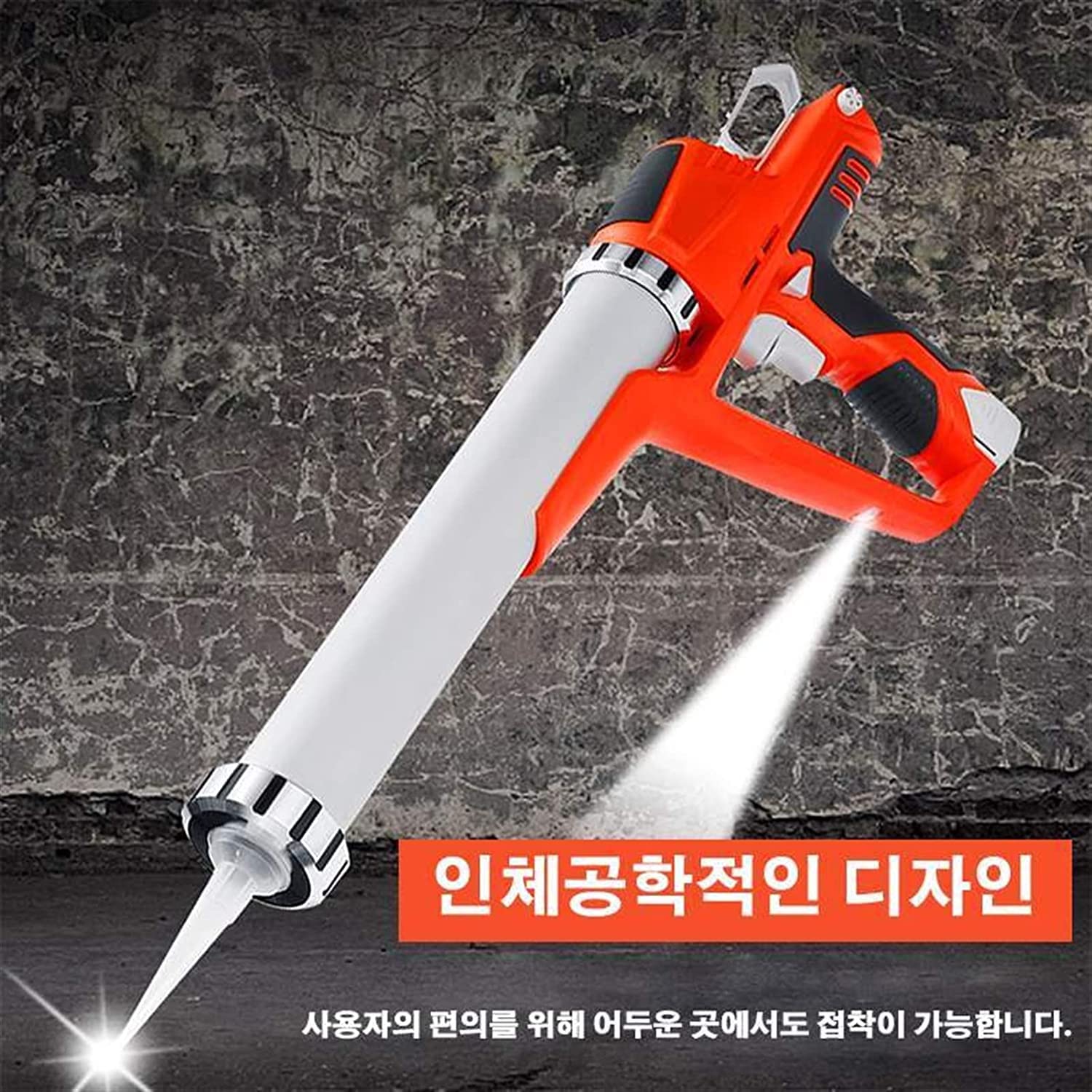 Pistola per Silicone elettrica Senza Fili Senza spazzole Batteria agli ioni di Litio Puntatura per Mattoni Stuccatura per Malta Spruzzatore Applicatore Utensili elettrici di riempimento per calafata