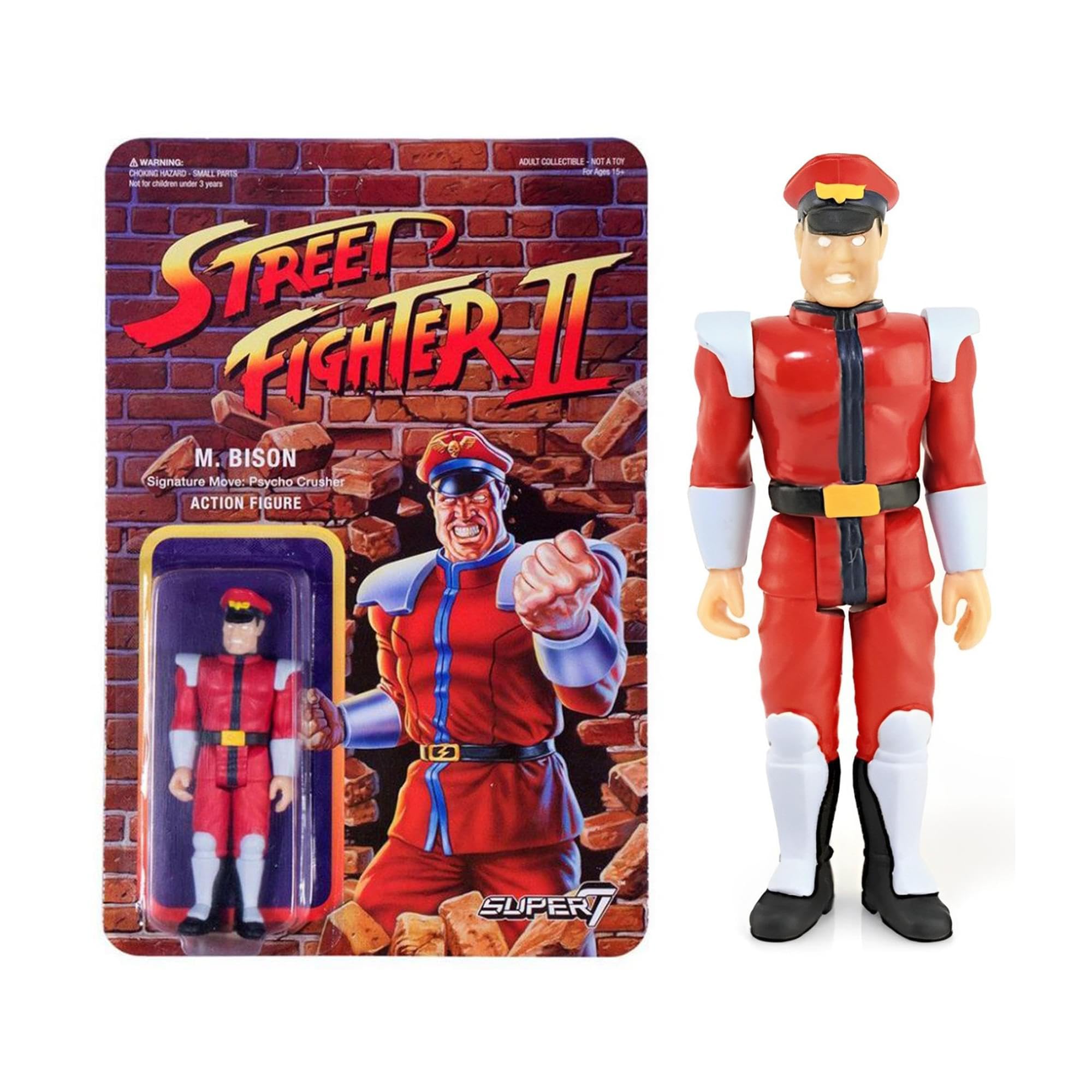 Amazon.com: Street Fighter 2 3.75 Inch Reaction Figure | Bison