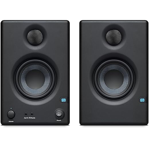 PreSonus ERIS E3.5 (Par) Studio Monitor, Color Negro
