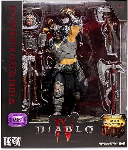 Miniatura 10 de McFarlane Toys - Diablo IV Whirlwind Barbarian (Epic) Figura Posada Escala 1:12