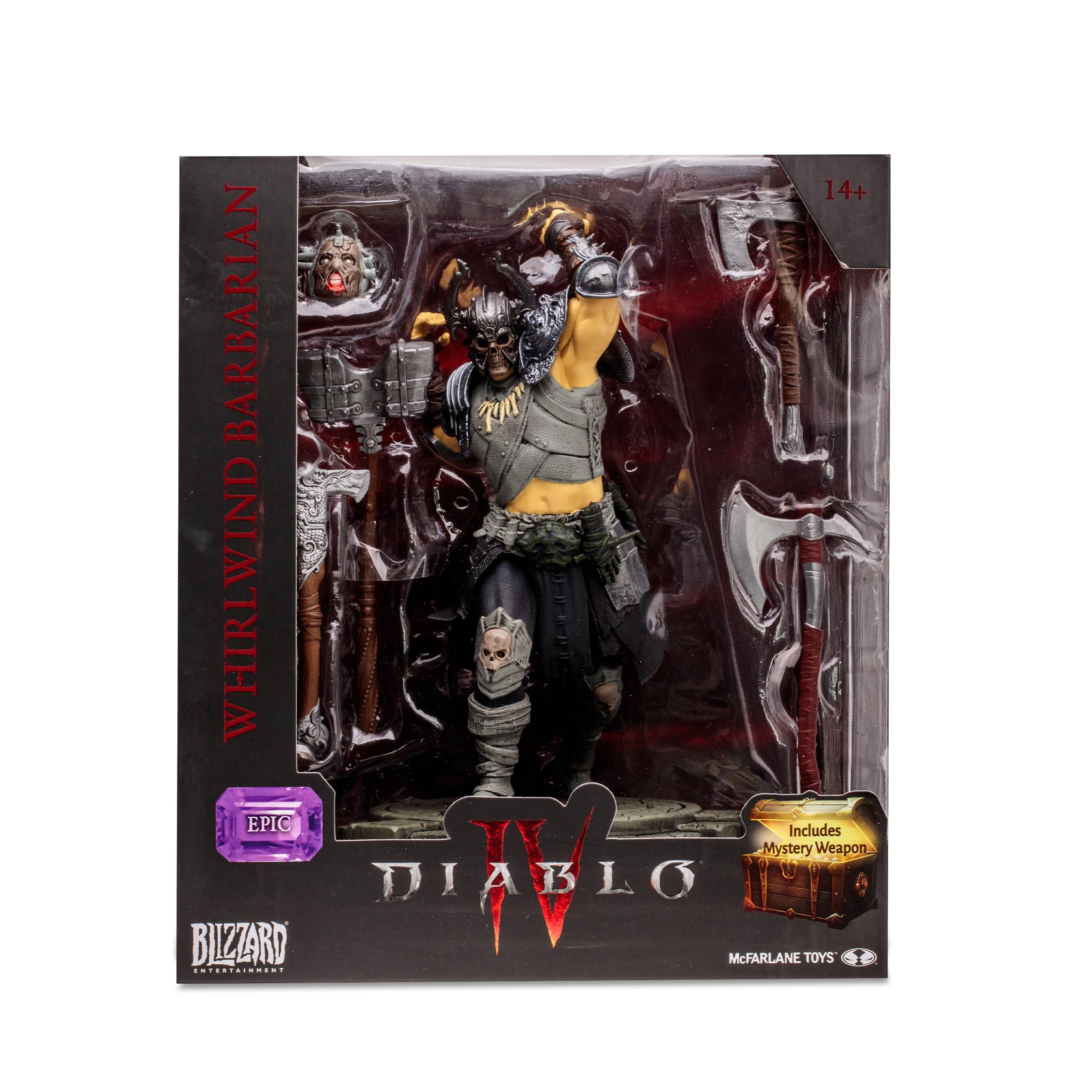 McFarlane Diablo IV - Figura Barbaro 15 Cm, Scultura Da Collezione Con Armi E Accessori, Per Fan +14 Anni - 4