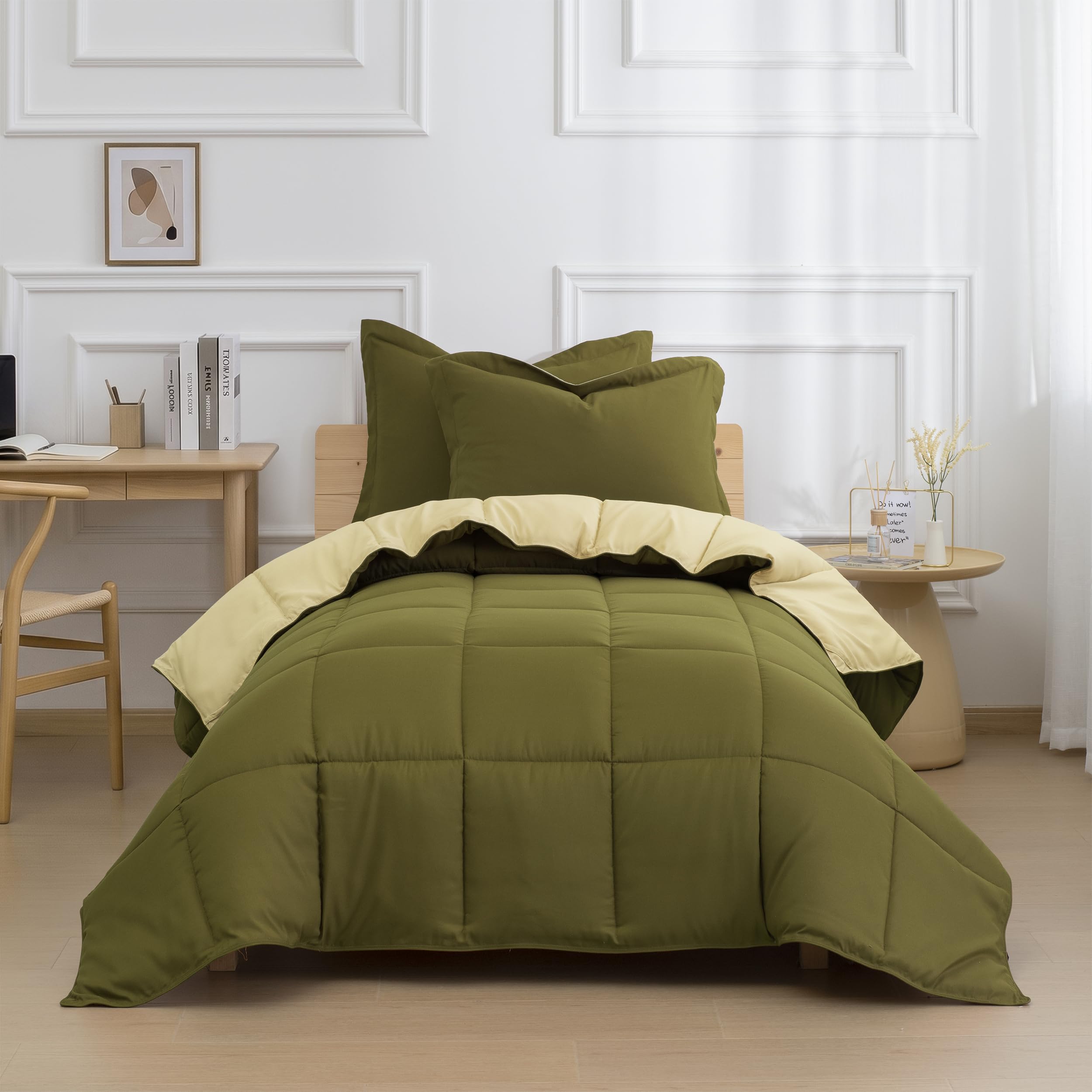 Green Queen Comforter Set - Relaxing Bedroom Style -10 Green Queen Comforter Set - Relaxing Bedroom Style -10