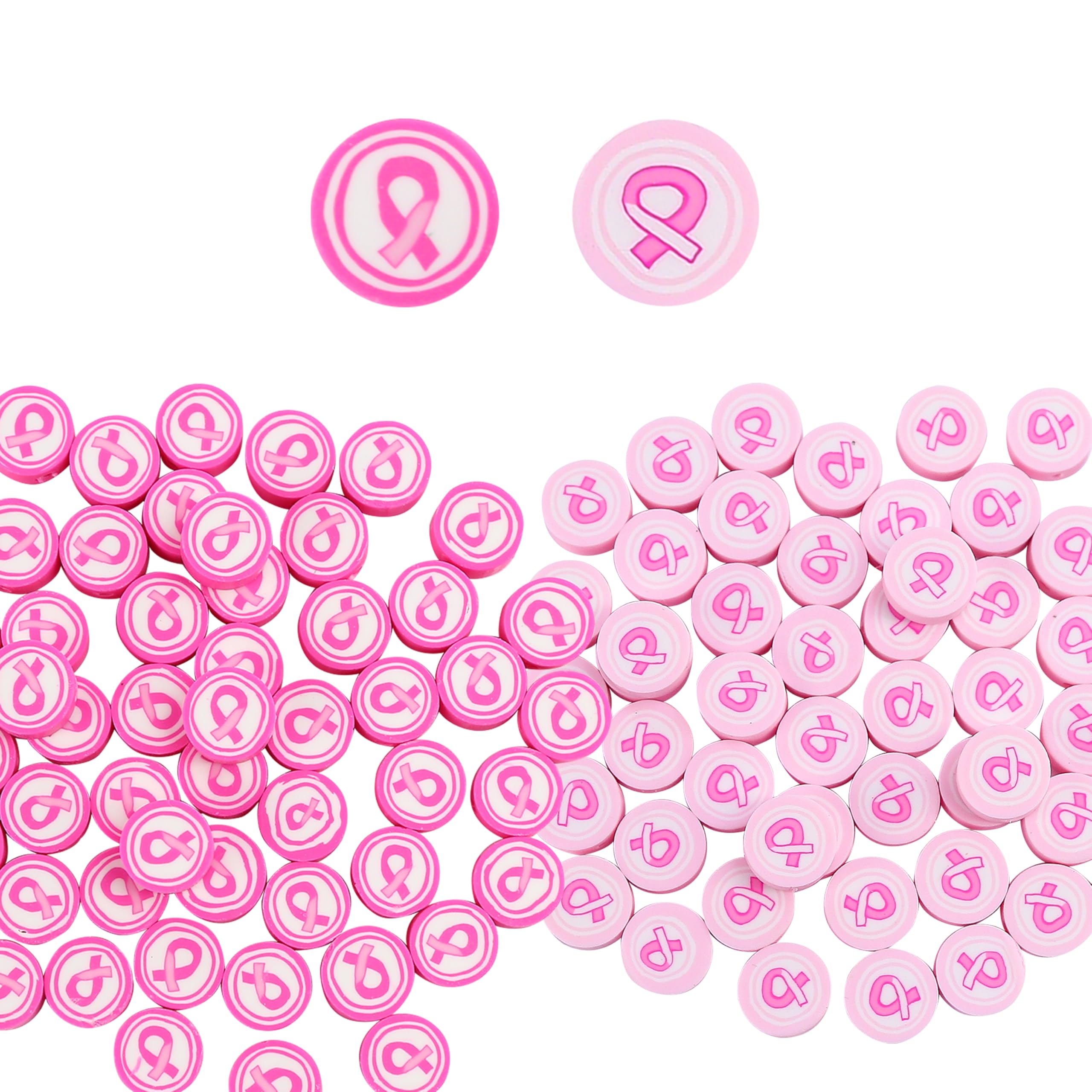 Amazon.com: 100 Pieces Breast Cancer Awareness Themed Beads Charms