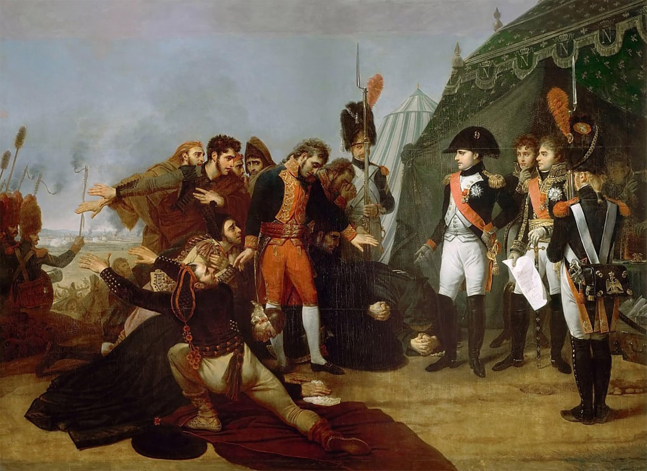 POSTERIIk Famous Modern Artwork Art Mural the Capitulation of Madrid December by Antoine Jean Gros Oil Paintings Pictures for Home Decor 60x90cm