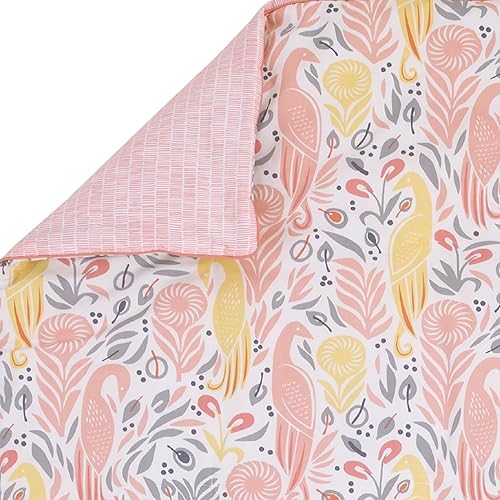 Miniatura 2 de Dwell Studio Boheme pavo realedredón estampado floral, melocotónorogris