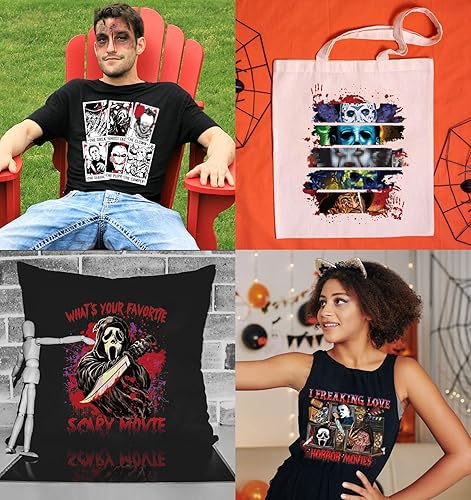 Miniatura 10 de 12 hojas de vinilo de transferencia de calor de Navidad, transferencia de calor de Navidad para camisetas, calcomanías de vinilo HTV de Navidad para